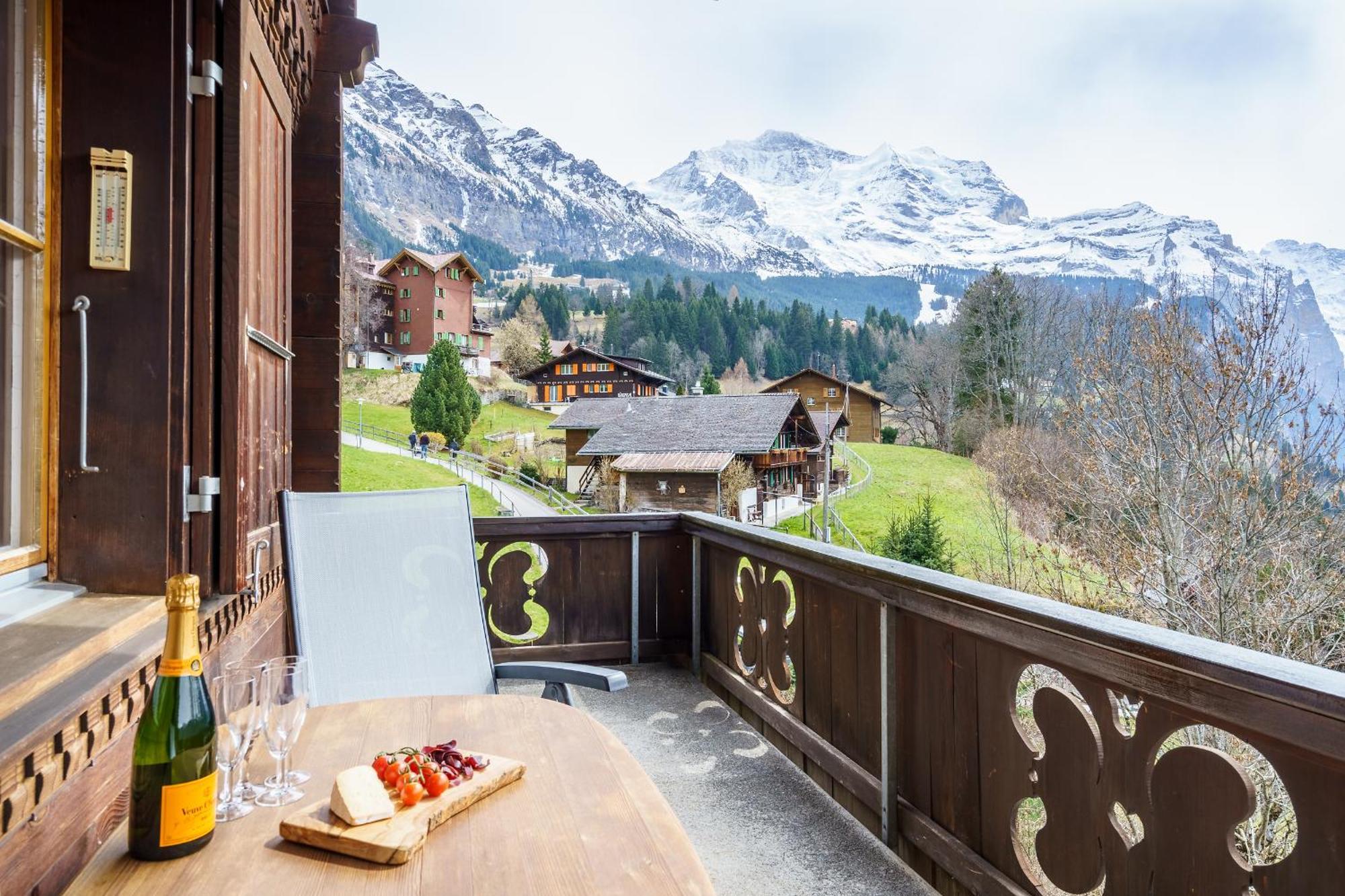 Chalet Bergkristall Венген Экстерьер фото
